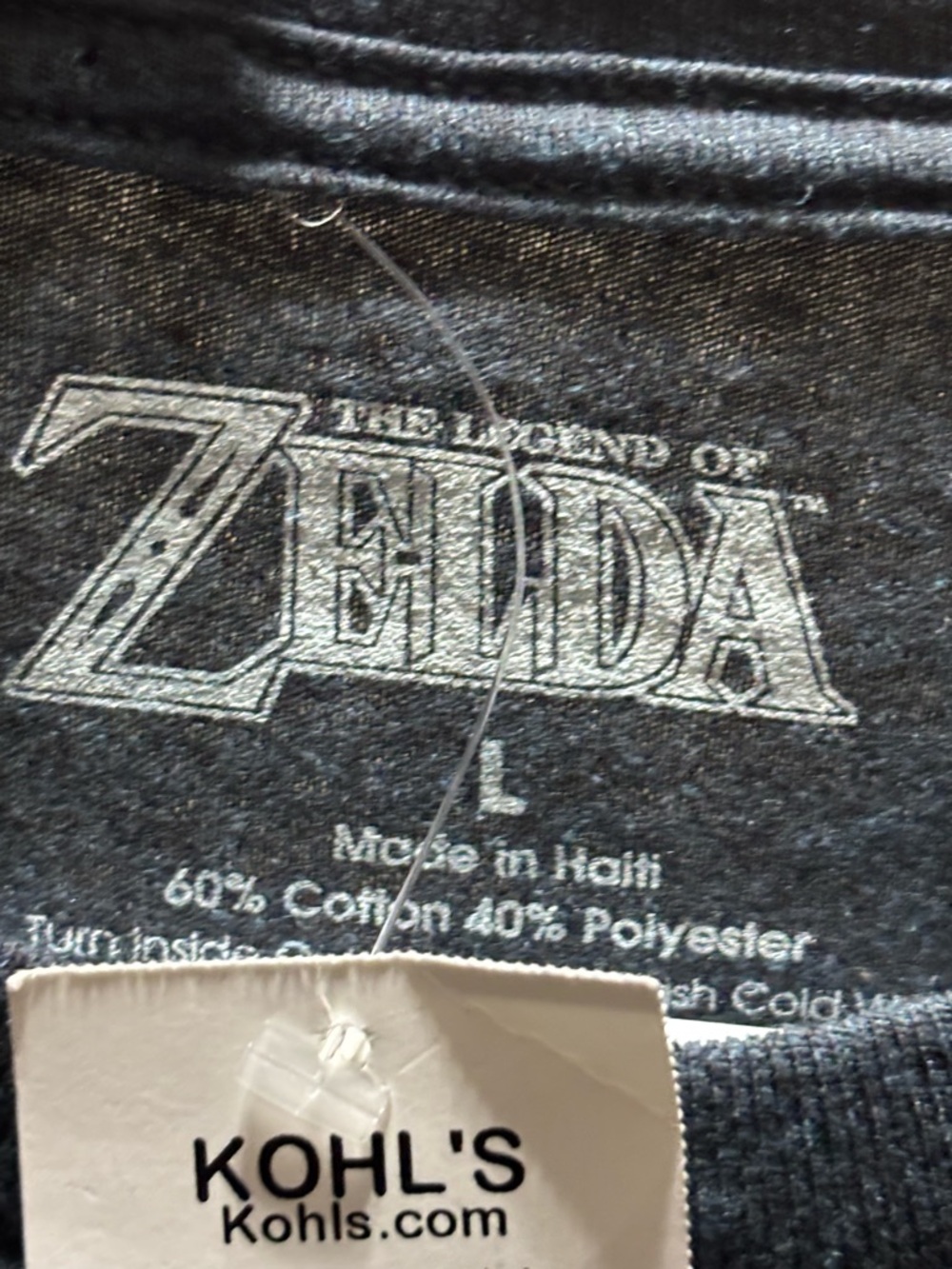 Kohl's The Legend of Zelda Black Graphic Tee - Picture 2 of 3